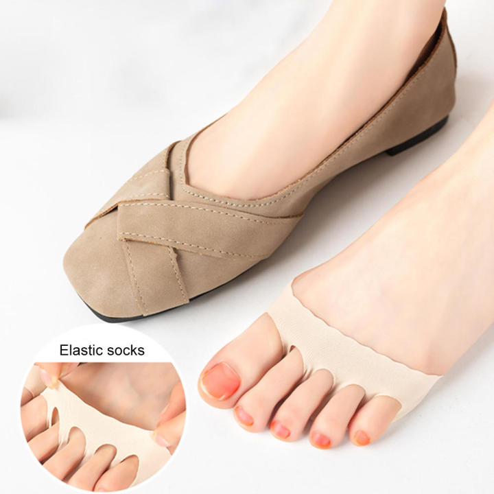 Foot toe support Invisible socks Anti-slip Cotton Foot pain relief