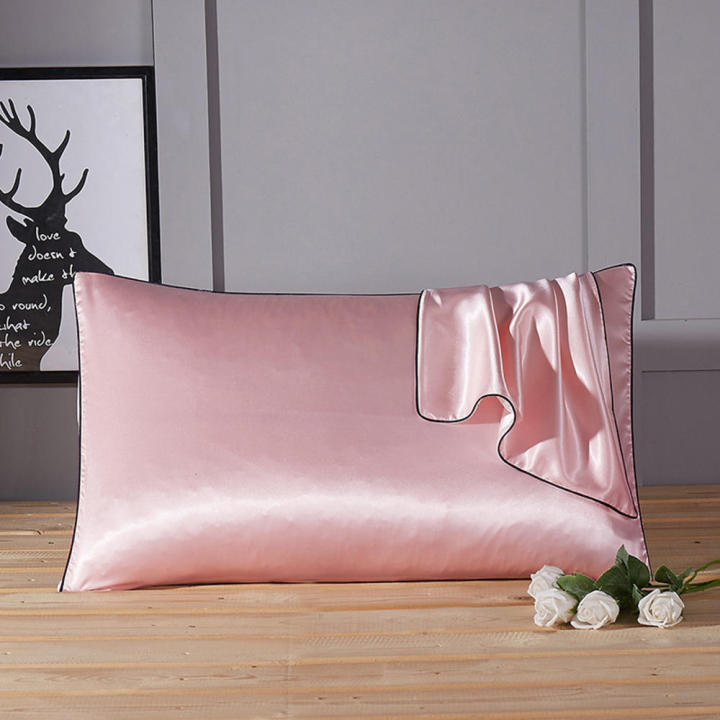 Comfortable%20Silk%20Pillowcase%20Hypoallergenic%20Breathable%20Silky%20Satin%20Pillow%20Covers%20Soft%20Anti-wrinkle%20Pillow%20Case%20for%20Home%20Decor%20Sleep%20Aid%20Beauty%20Sleep%20Skin%20Care%20Bedroom%20Accessory%20-%20Image%202