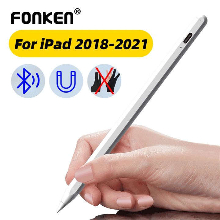 Palm Rejection Stylus Pen Bluetooth Touch Screen Pen Writing Drawing For Apple Pencil 2 Magnetic Design For Ipad Mini5 Tablet