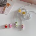 Lovely Cartoon Body Charger Cable Winder Cartoon Data Line Cord Cable Protector for iphone cable Charging Cable. 