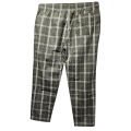 Mens Premium Trouser Olive Grey Stripe. 