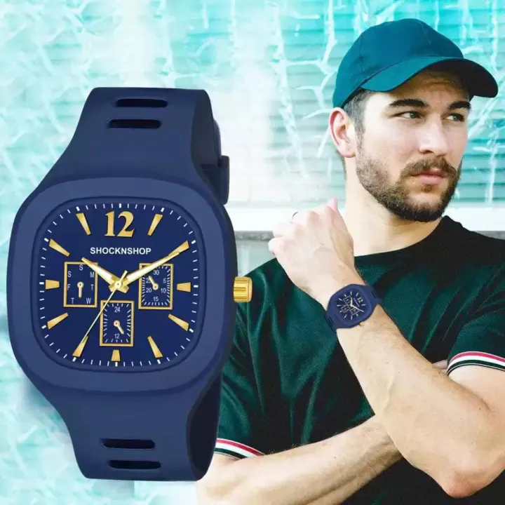 Silicone Analog Wrist Watch Quartz for Men - Watch For Men