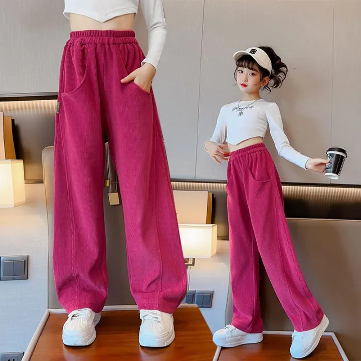 Girls%20Pants%20Spring%20Autumn%20Korean%20Style%20Cotton%20Boy%20Girl%20Loose%20Pants%20Cargo%20Pants%20Children's%20Casual%20Sports%20Pants%205-14Y%20-%20Image%204