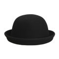 Black Synthetic Dhoom 3 Bowler Felt Round Hat For Men. 