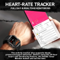 QX11 Smart Watch 1.96 Inch Large Screen HD Bluetooth Call SOS Voice Assistant Assistant Women Sports Fitness Tracker Smartwatch. 