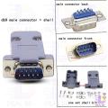 Db9 Db-9 Male Rs232 9 Pin Serial Port Connector Jack Adapters With Shell Punching Needle Male Jack Computer Cable Connector Electrical Circuitry & Parts - Solar Panel. 