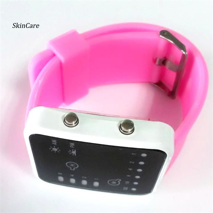 Skincare%7C%20Binary%20Watch%20Unisex%20Silicone%20Band%20LED%20Display%20Casual%20Binary%20Wrist%20Watch%20Adjustable%20Buckle%20-%20Image%204