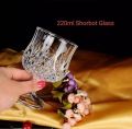 Everyday Use good quality Strong Crystal Clear Unique design Heavy Sharbat Juice Lassie Glass Set 6 Piece capacity 200 Ml.