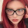New Cat Eye Triangle Frame Anti-Blue Light Glasses Classic Men Women Reading Eyewear Retro Triangle Frame Transparent Eyeglasses. 