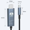 Type C To 4K 30Hz HDMI-Compatible Adapter Cable Phone Monitor Screen HDTV Adapter Cable Computer Video Same Screen HDMI Cable. 