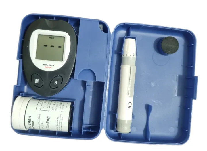 ACCU CHEK DOCTOR Glucometer Blood Glucose Monitor Diabetes Machine with ...