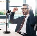 Desktop Mobile Phone Holder Stand 360Â° Rotate For Live Streaming Shoot Youtube Tik Tok Video Round Base  Smartphone - Mobile Stand - Mobile Stand. 
