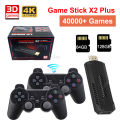 Game Stick X2 Plus Video Game Console 4K 40000 Games GD10 Plus Double Wireless Controller Gamestick Retro Games Consola.
