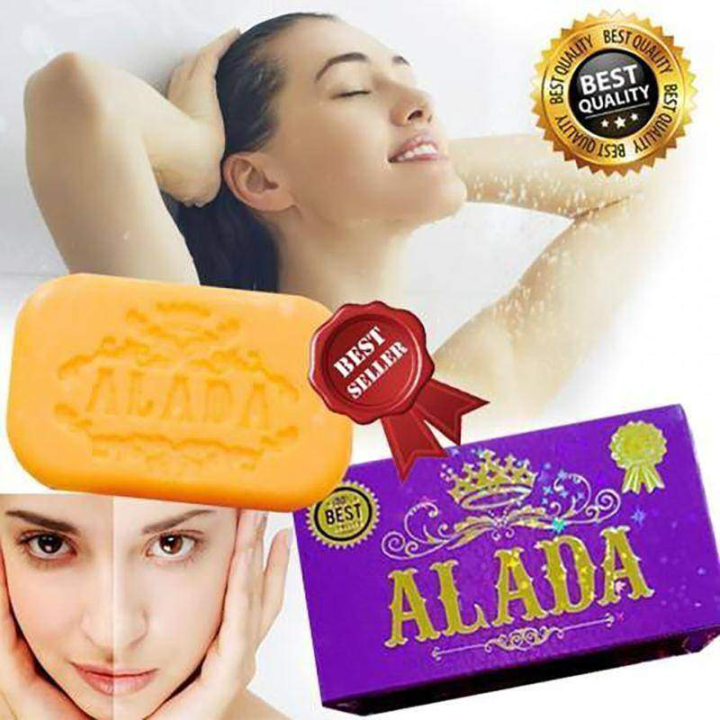 Alada Whitening Soap Natural Extract Face & Body Naturally Brightening ...