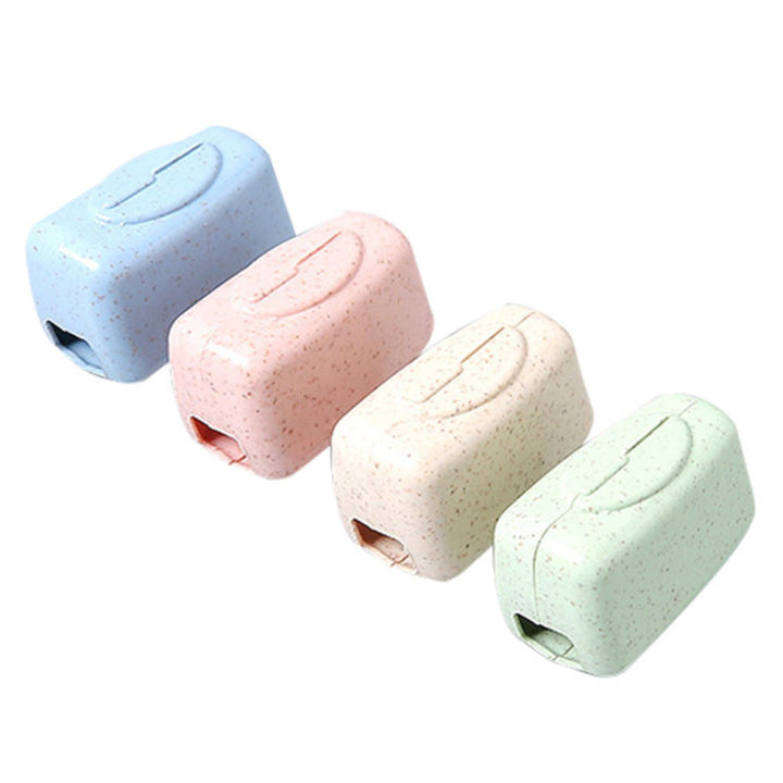 【Good-Love Store】(New) 4PCs outdoor travel portable toothbrush head plastic protective cover holder