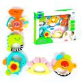 Hola Baby Rattles Set Baby Teethers Set for Newborn Baby Toddler Toy Gift Set. 