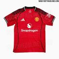 Manchester United F.C. 2025/26 Home Kit Fan Edition Short Sleeve Jersey. 