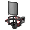 Microphone Shock Mount with Microphone Filter Windscreen,Green. 