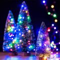 Outdoor Solar String Lights 1000 Led Solar Powered Fairy Lights with 8 Lighting Modes Waterproof Decoration Copper Wire Lights f--White-2Pack--20M-200LED.