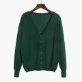 Ladies Jumper Woman Coat Tops Knitted Long Sleeve V-Neck Loose Size 4xl 5xl 6xl Casual Woman Cardigan Sweater.