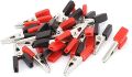 Mini Alligator Clip Black & Red-5Pair.
