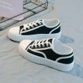 Niche all-match canvas shoes women's shoes spring 2022 sneakers cloth shoes thick-soled platform shoes small fragrance biscuit shoes. 