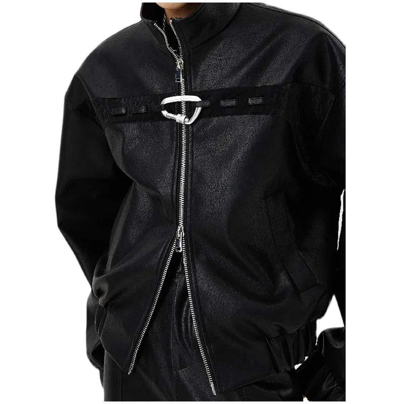 ジャケット・アウター eaphi big collar leather short jacket Eaphi big collar leather short jacket