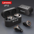 Lenovo LP12 Wireless Ear buds TWS Bluetooth 5.0 Touch control function Headset Intelligent digital display With Mic. 