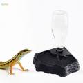 Automatic Reptile Water Dispenser Reptile Water Feeder for Pet Supplies Black.