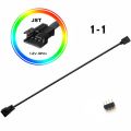 Motherboard AURA RGB Splitter 12V / 5V Header, Addres D-RGB SYNC Hub, Transfer Extension Cable For ASUS GIGABYTE MSI-JST-4Pin 12V. 