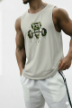 HARDER GYM Premium China mesh tank top // Sleeve less workout T-shirt For men.