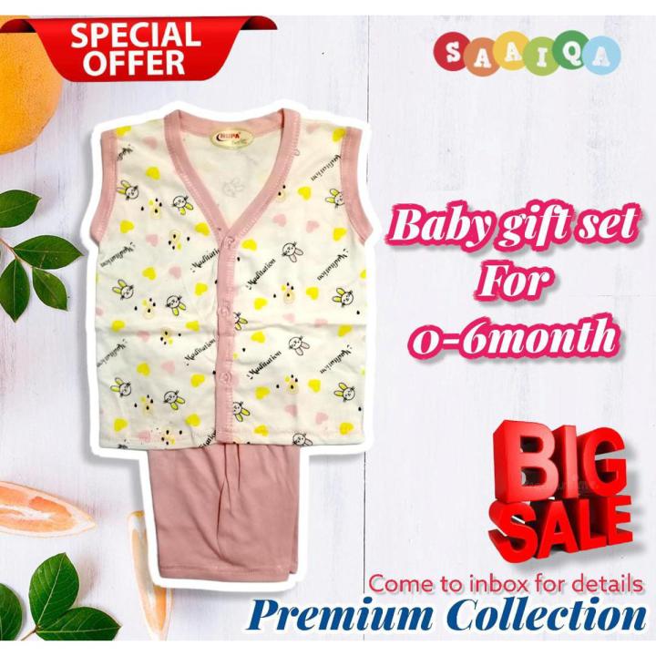 Comfortable Cotton Unisex Dress set (0-06Month)