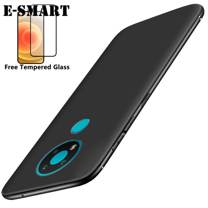 Phone%20Case%20Nokia%203.4%20Soft%20Back%20Cover%20+%20Free%20Tempered%20Glass%20Screen%20Protector%20Matte%20Silicone%20Nokia%203.4%20Back%20Cover%20-%20Image%203