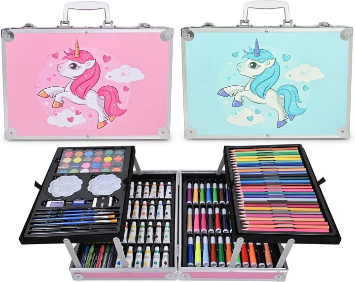 Unicorn 145 Pcs Art Set Art for Drawing, Painting Great Gift Artists