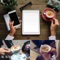 16pcs/Set Coffee Prinitng Mold DIY Plastic Coffee Foam Spray Template Cappuccino Coffee Decoration Stencil. 