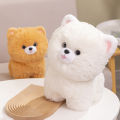 Stuffed Toys Price simulation Bichon Frise doll Pomeranian doll dog dog children plush toys trumpet sleeping pillow boys boys and girls. 