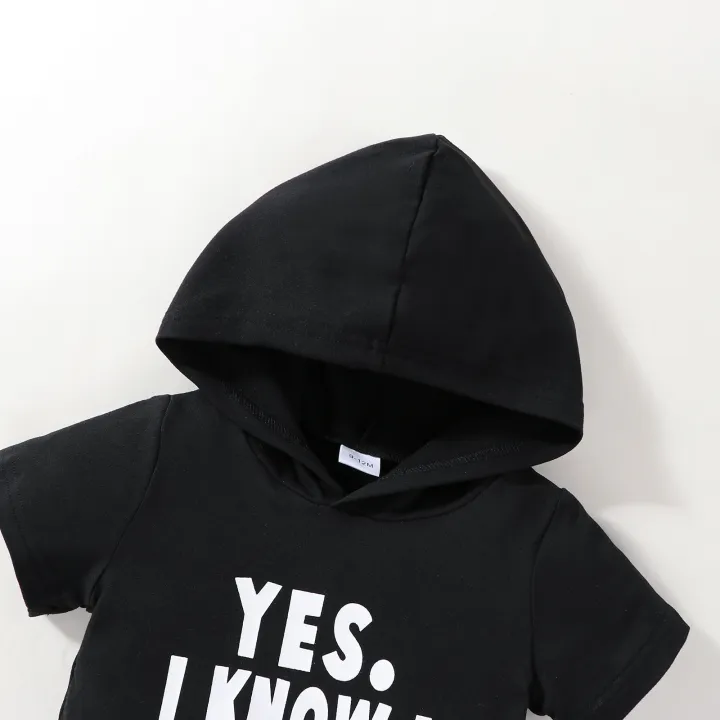 Baby%20Boys%20Casual%20Yes%20I%20Know%20I%20Look%20Like%20My%20Daddy%20Short%20Sleeve%20Hooded%20Romper%20Jumpsuit%20Clothes%20-%20Image%205
