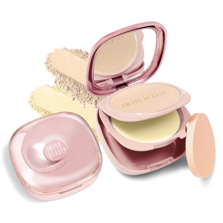 Swiss Beauty Matte & Set Duo Compact Powder - Sand 03