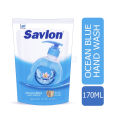 Savlon Ocean Blue Antibacterial Hand Wash Refill 170ml Pouch - 99.9% Germ Protection | Original ACI Product.