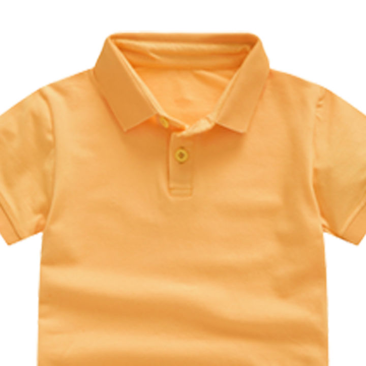GC%20Boys%20Lapel%20Short%20Sleeves%20T-shirt%20Simple%20Solid%20Color%20Tops%20Summer%20Cotton%20Breathable%20Shirt%20For%201-10%20Years%20Old%20Kids%20-%20Image%203