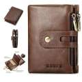 KAVIS  Leather Men Wallets (Money bag)Coin Zipper Mini Male Purses Card Holder Wallet - Wallet - Wallet For Men. 