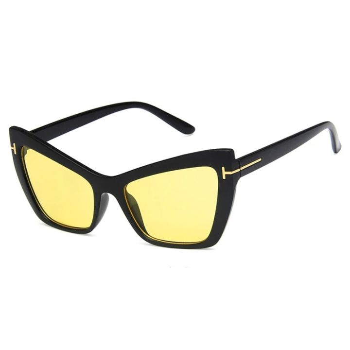 【beauty code store】COOYOUNG Women Cat Eye Sunglasses Women Designer Vintage Travel Summer Glasses