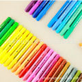Student stationery wholesale hobby 68081 water soluble glow stick spin oil pastel kids paintbrush. 