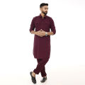 Linen Cotton Kabli Set For Men. 