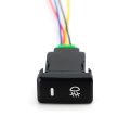 NXFDSIOZ 4X Auto Retrofit Switch Waterproof Toggle Switch Fog Lamp Switch with 4 Line for White Light. 