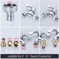 Universal 4' / 6' Kitchen Faucet Adapter Quick Connector Kitchenware Water Pipe Fittings 20/25mm Replacement Accessory Connector.