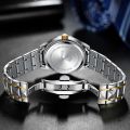 BINBOND 2521 Men’s Luxury Stainless Steel Fashion Business Watch Luminous Dial Calendar Quartz Wrist Watch.