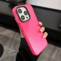 Neon Fluorescent Color Transparent Phone Case For iPhone 15 11 12 13 14 Pro Max Plus Bumper Clear Shockproof Soft Silicone Cover.