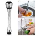 360° Rotating Flexible Kitchen Faucet Aerator Sprayer – Dual Mode Water Saving Tap Extension with Universal Adapter.