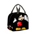 【hot】 Disney Mickey Mouse Lunch Bag Cartoon Minnie Mouse Large Capacity Waterproof Thermal Insulation Bag Children Food Storage Box.